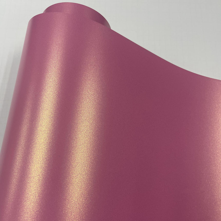 Glitter Vinyl Roll - غلاف فينيل وردي لامع من Goldsands