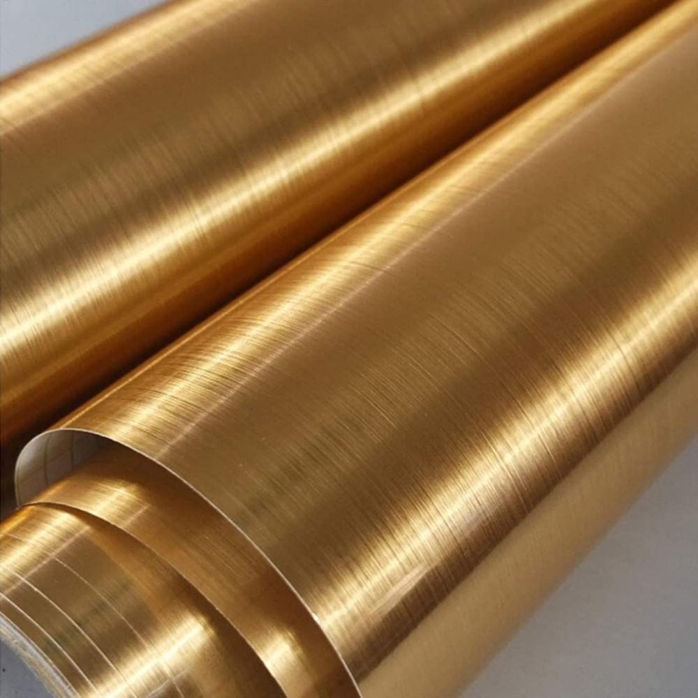 ورق حائط ذهبي ذاتي اللصق قابل  - مراجعة Glitter Vinyl Roll وسعره