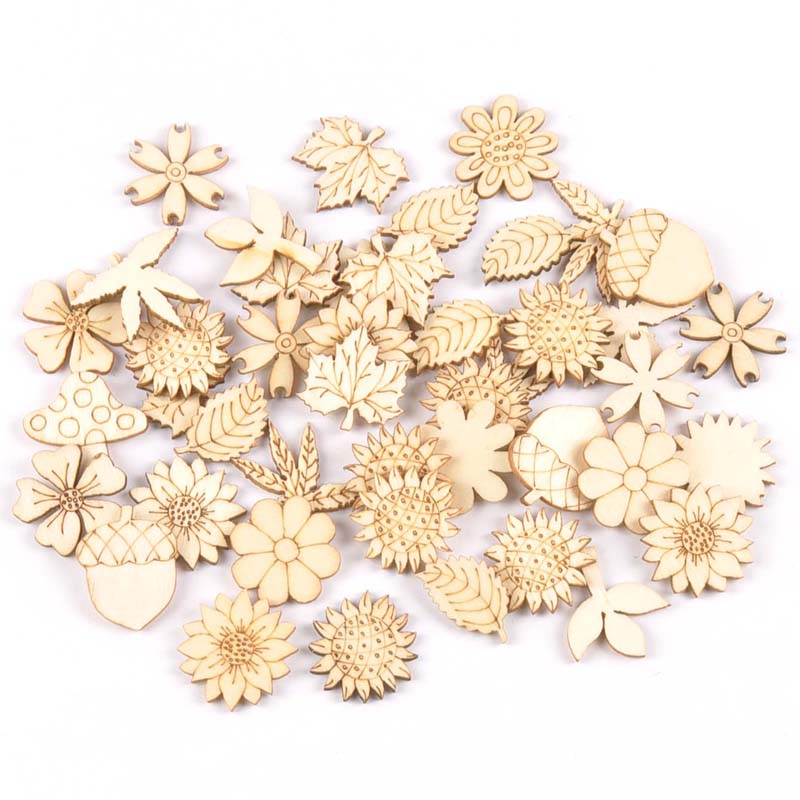 إكسسوارات خشبية طبيعية ذاتية ا - مراجعة Embellishments For Scrapbooking وسعره