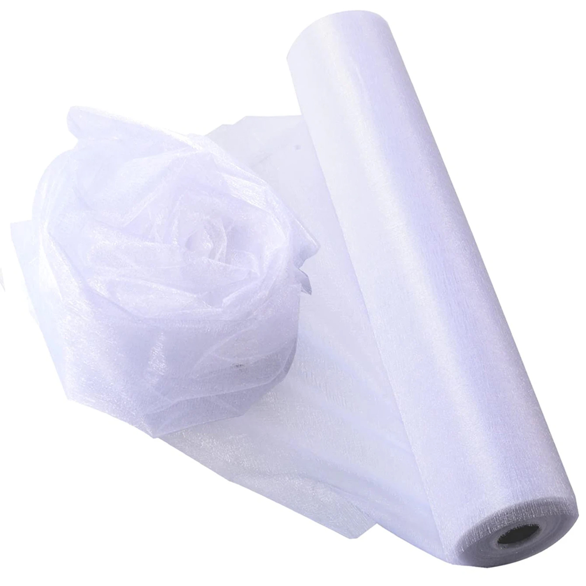 قماش أورجانزا كريستالي - 5 يار - مراجعة Organza Ribbon Spool وسعره