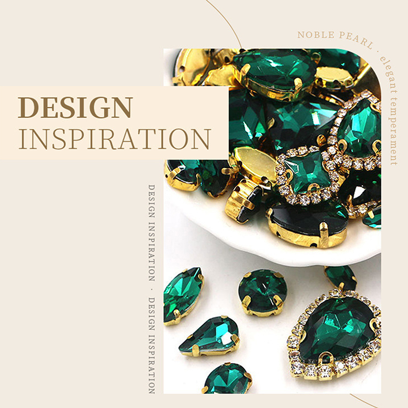 50 قطعة من الأحجار الزجاجية ال - مراجعة Sew On Rhinestone وسعره