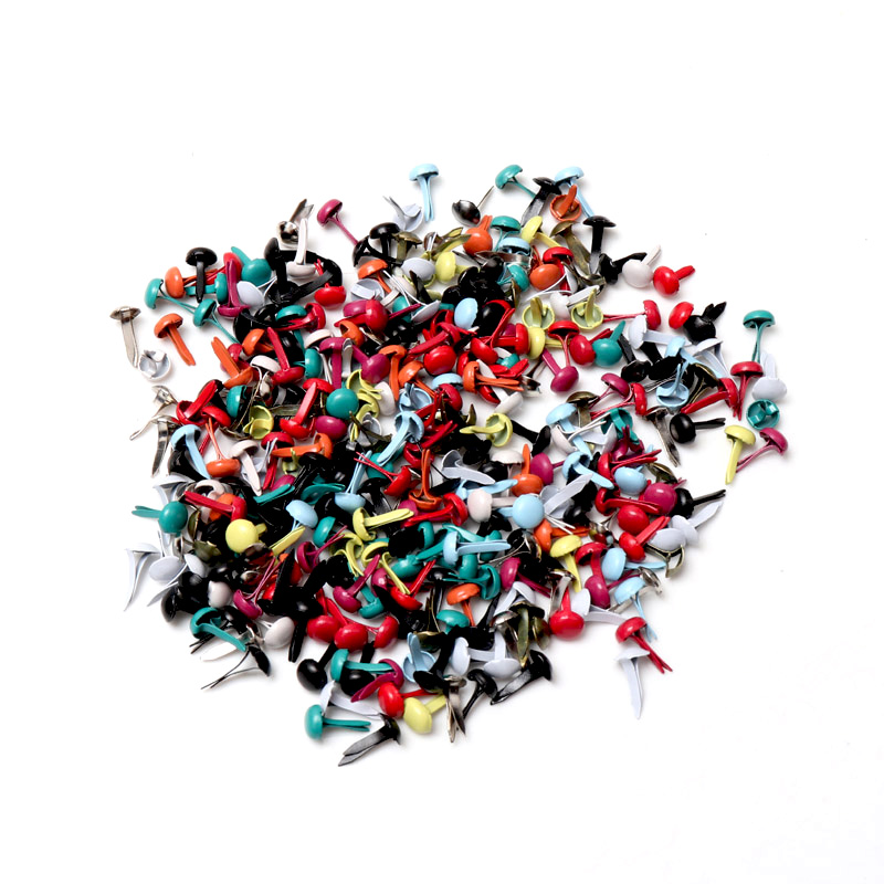 مسامير معدنية مستديرة ملونة مت - مراجعة Embellishments For Scrapbooking وسعره