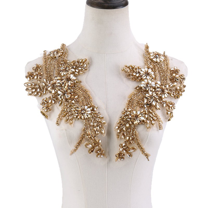 تطريزات زهرية مرصعة بالخرز، أن - مراجعة Sew On Rhinestone وسعره